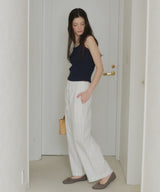 【GIUNON】piping pocket stripe pants / パイピングポケットストライプパンツ