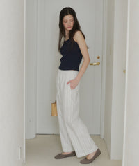 【GIUNON】piping pocket stripe pants / パイピングポケットストライプパンツ
