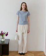 【GIUNON】piping pocket stripe pants / パイピングポケットストライプパンツ