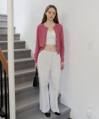【GIUNON】piping pocket stripe pants / パイピングポケットストライプパンツ