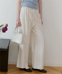 【GIUNON】piping pocket stripe pants / パイピングポケットストライプパンツ