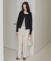 【GIUNON】piping pocket stripe pants / パイピングポケットストライプパンツ