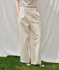 【GIUNON】piping pocket stripe pants / パイピングポケットストライプパンツ