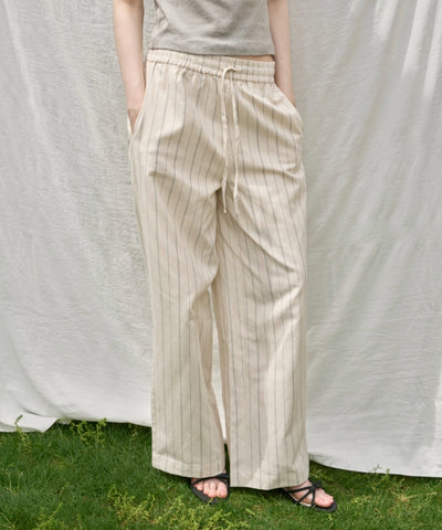 【GIUNON】piping pocket stripe pants / パイピングポケットストライプパンツ