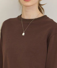 【GIUNON】square motif necklace / スクエアモチーフネックレス
