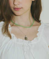 【GIUNON】square motif necklace / スクエアモチーフネックレス