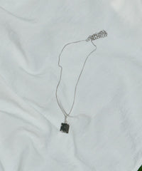 【GIUNON】square motif necklace / スクエアモチーフネックレス
