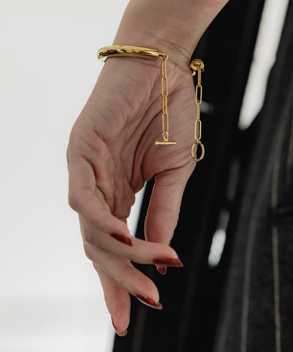 【loni】stem chain bangle