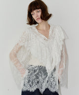 2WAY総レースVネックオーバーTOPS