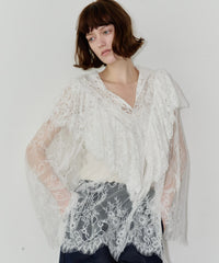 【予約】2WAY vintage調モチーフレースつけ衿