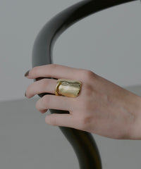 【loni】Benjamin asymmetry ring /アシンメトリーデザインリング