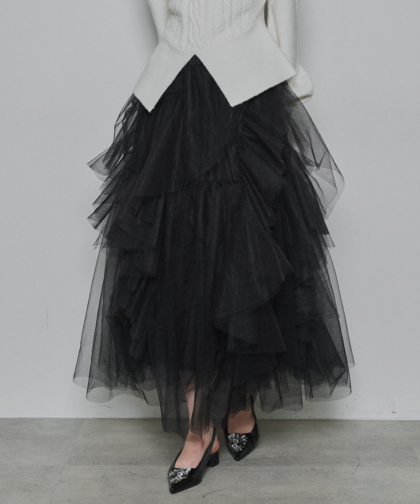 タグ付きLABELLEETUDE ボリュームチュールスカート タグ付きLABELLEETUDE ボリュームチュールスカート