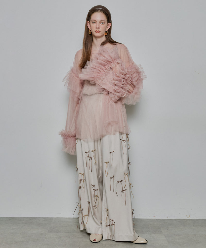【予約】many ribbon pants