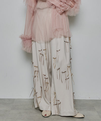 【予約】many ribbon pants