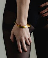 【予約】【loni】Letterring Leaf Plate Bangle