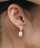 【loni】Silver925 Heart Pearl Pierce