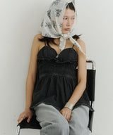 【予約】【room153】デニムラッフルビスチェ