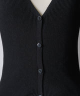 【予約10%OFF】ボリュームティアードフリルリブニットカーディガン