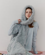 【予約】【J1U by LA BELLE ETUDE】ムートンライクボンディングフードマフラー