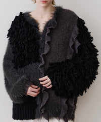 【一部カラー予約】【TEN by LA BELLE ETUDE】manyニッティングパターンカーディガン