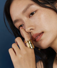 【loni】Benjamin asymmetry ring /アシンメトリーデザインリング