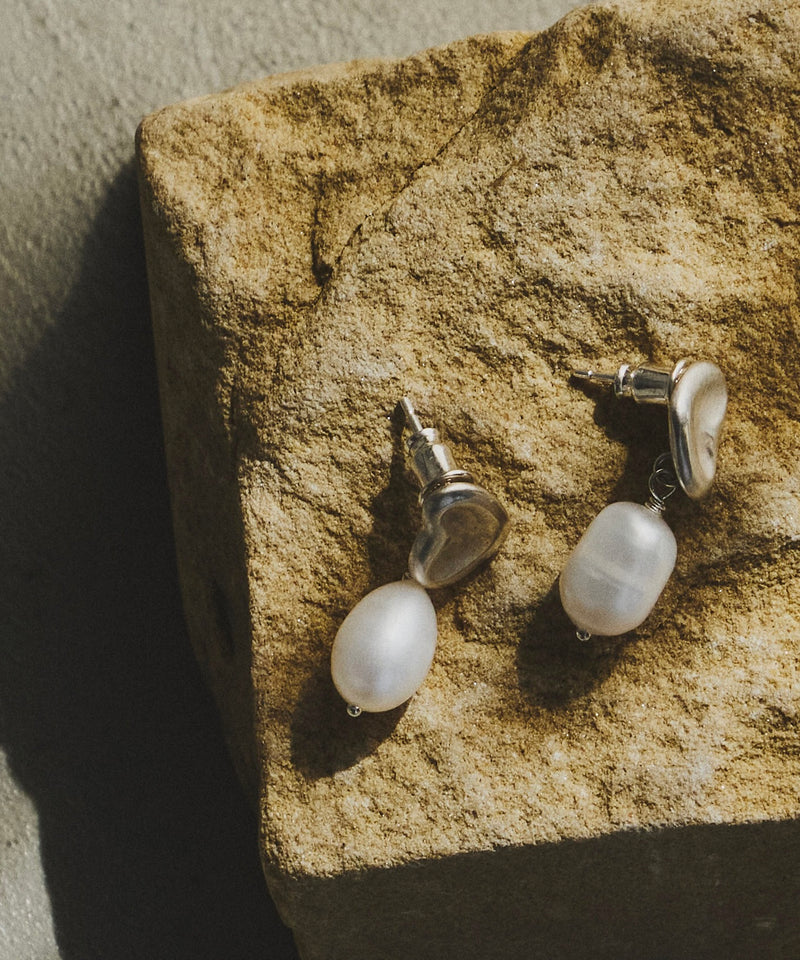 【予約】【loni】Silver925 Heart Pearl Pierce