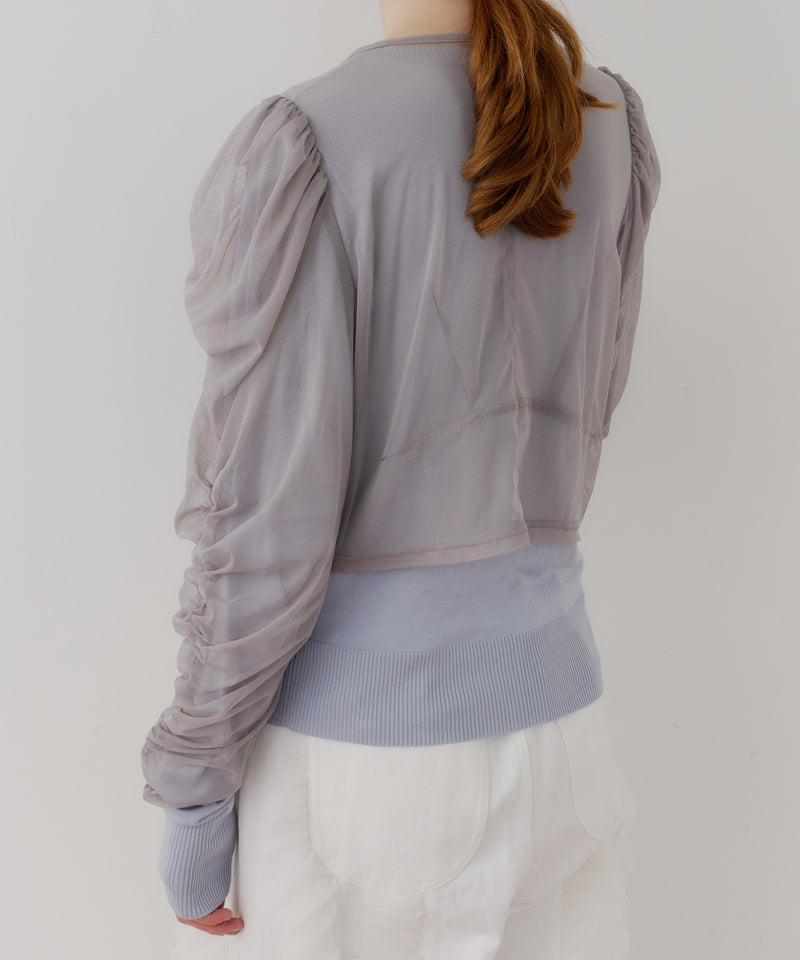 【予約】【J1U by LA BELLE ETUDE】シアーチュールSETカーディガン