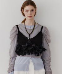 【J1U by LA BELLE ETUDE】メニーリボンニットビスチェ