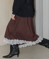 【yae】Asymmetry check pattern skirt / アシンメトリーチェックパターンスカート