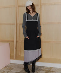 【yae】Asymmetry check pattern skirt / アシンメトリーチェックパターンスカート