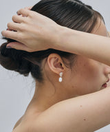 【loni】Silver925 Heart Pearl Pierce