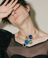 【予約】big bijou stone choker