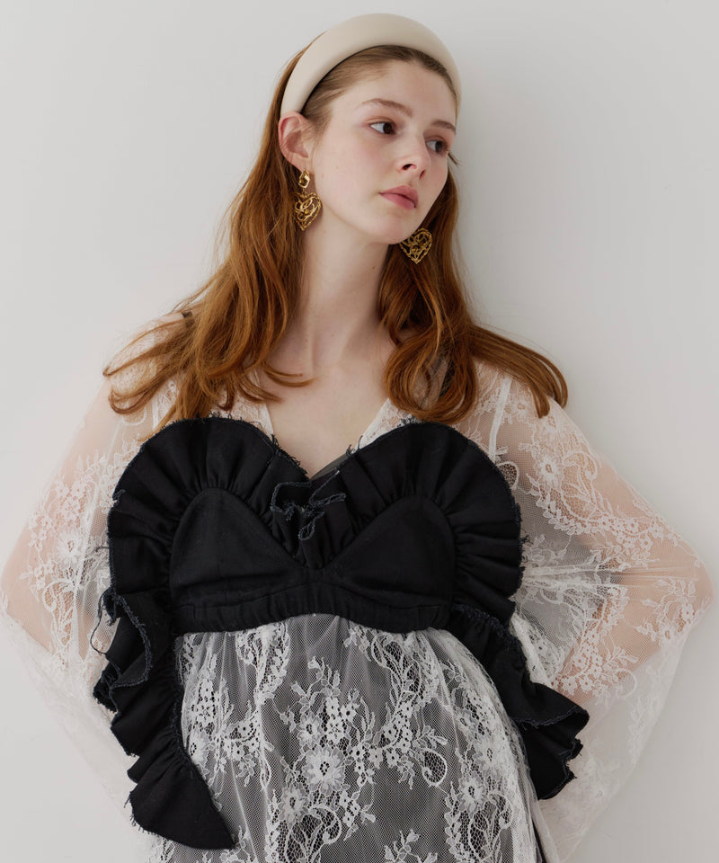 【J1U by LA BELLE ETUDE】ボリュームドレープフリルビスチェ