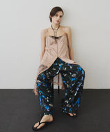 【予約】ボタンディテールサテンレースキャミチュニック