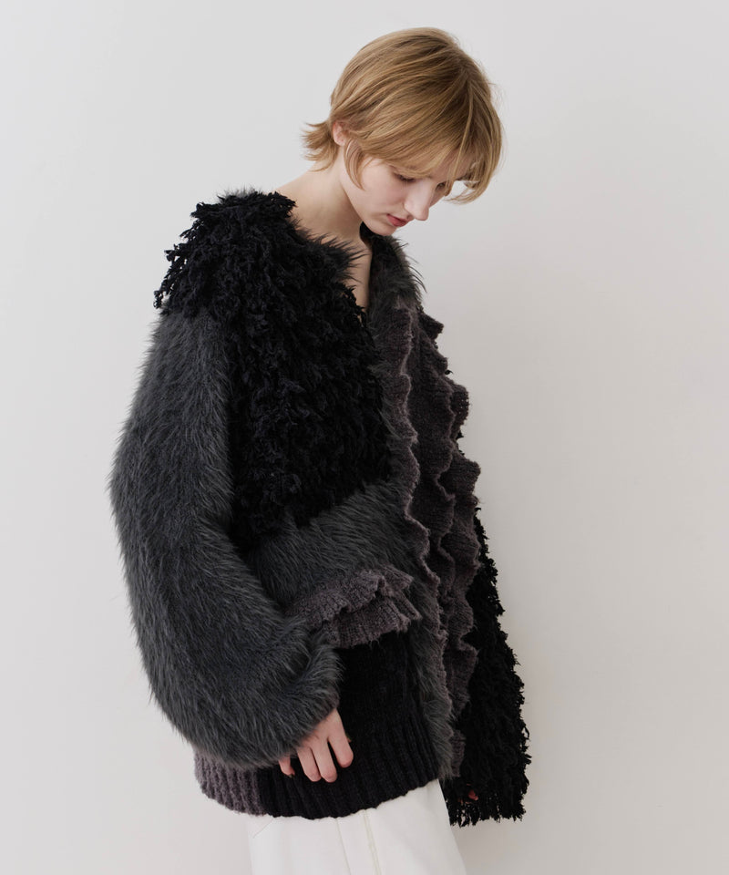 【一部カラー予約】【TEN by LA BELLE ETUDE】manyニッティングパターンカーディガン