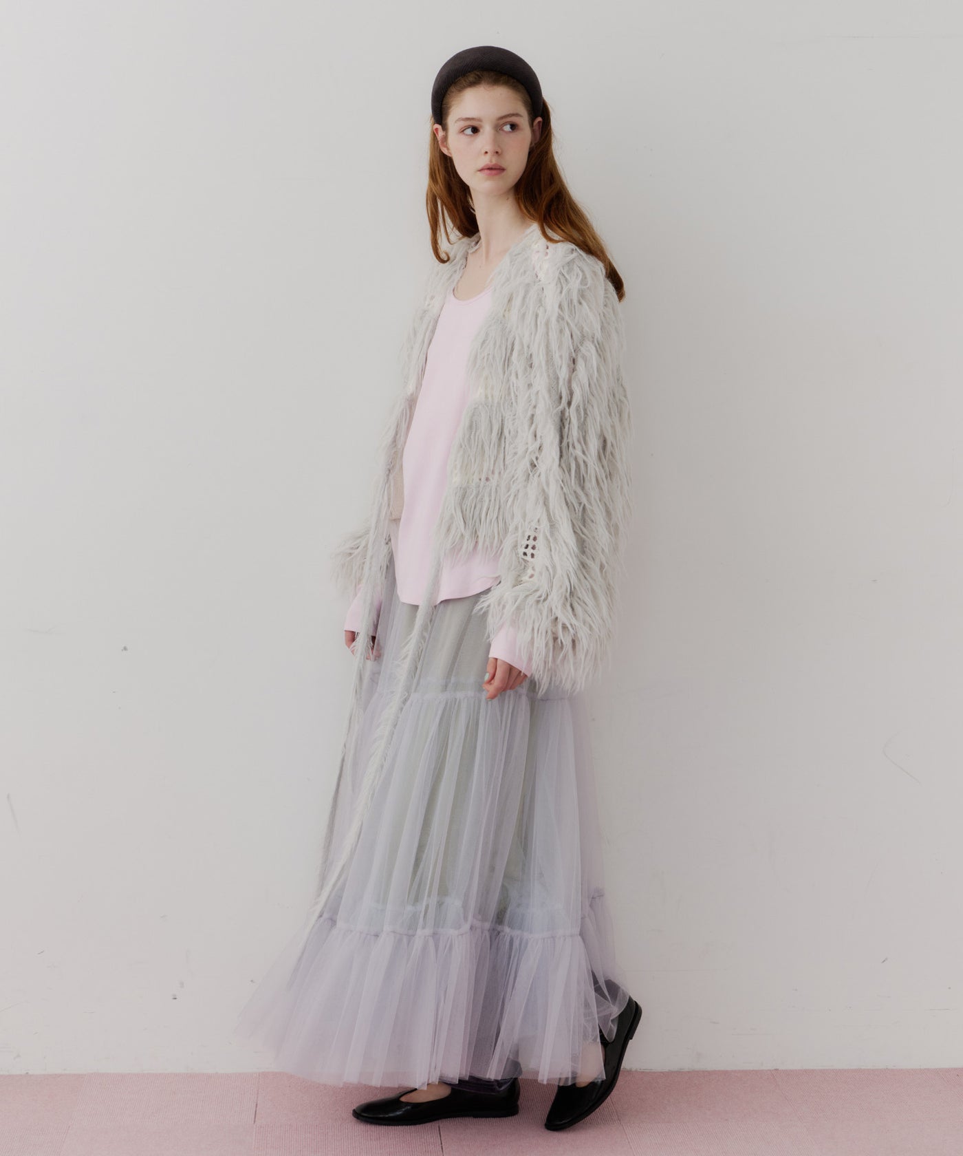 J1U by LA BELLE ETUDE】2WAYループフェザー×かぎあみニット – LA