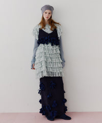 【J1U by LA BELLE ETUDE】メニーリボンニットビスチェ