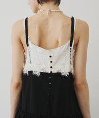 【予約】モチーフレースAラインキャミチュニック