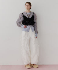 【J1U by LA BELLE ETUDE】メニーリボンニットビスチェ