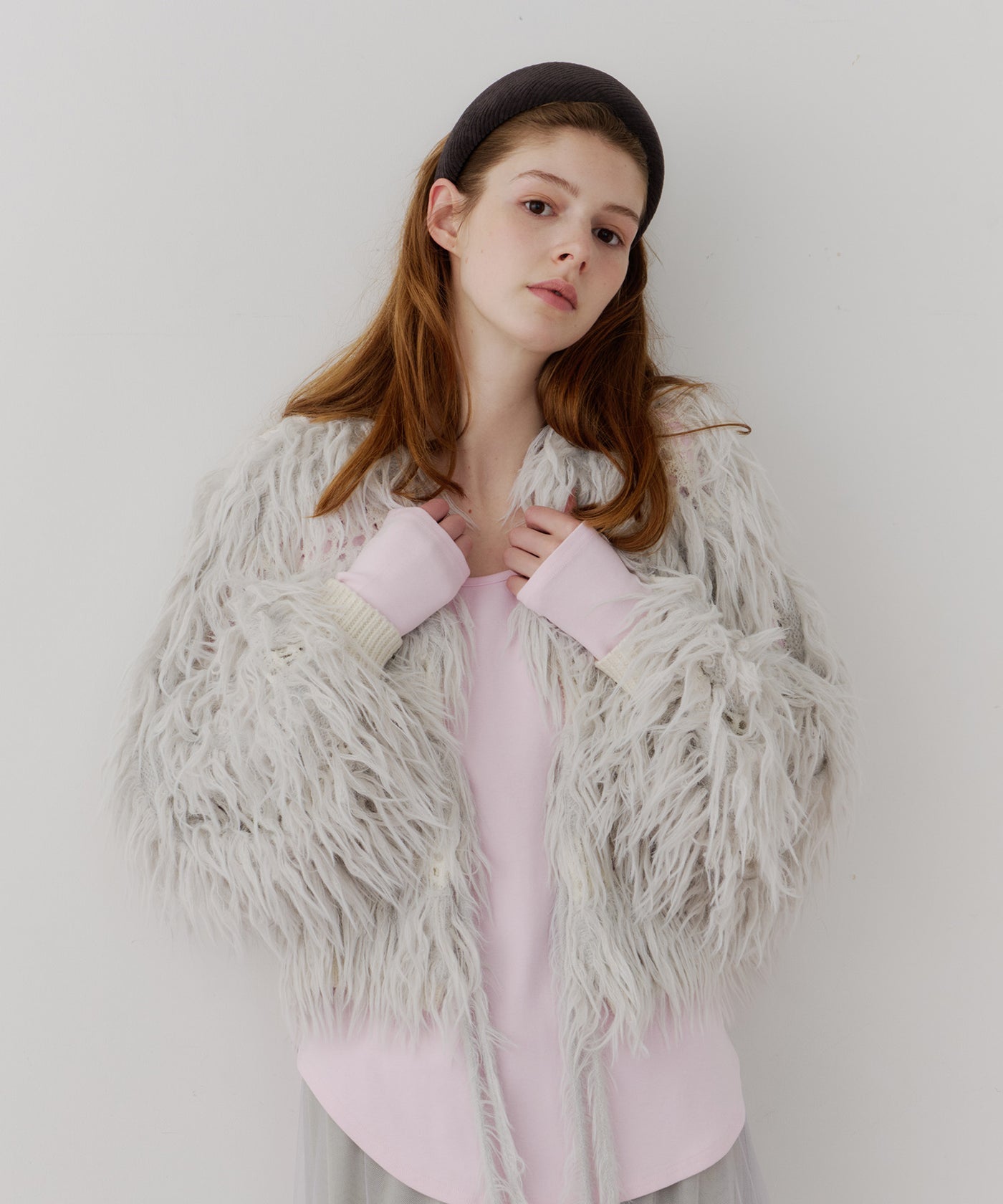 J1U by LA BELLE ETUDE】2WAYループフェザー×かぎあみニット – LA