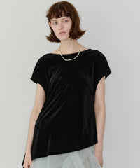 【予約開始待ち】2wayシアーベロアアシンメトリーTOPS