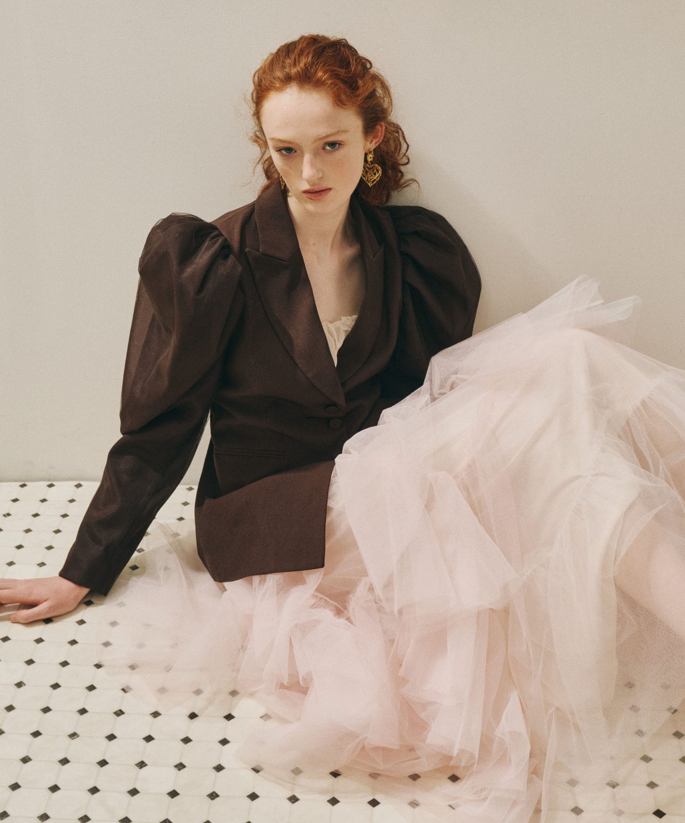 J1U by LA BELLE ETUDE】パワーパフショルダージャケット – LA BELLE