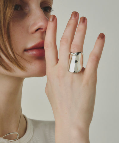 【loni】Benjamin asymmetry ring /アシンメトリーデザインリング
