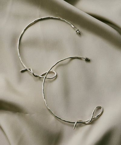 【loni】Spiral Needle Pierce/スパイラルニードルフープピアス