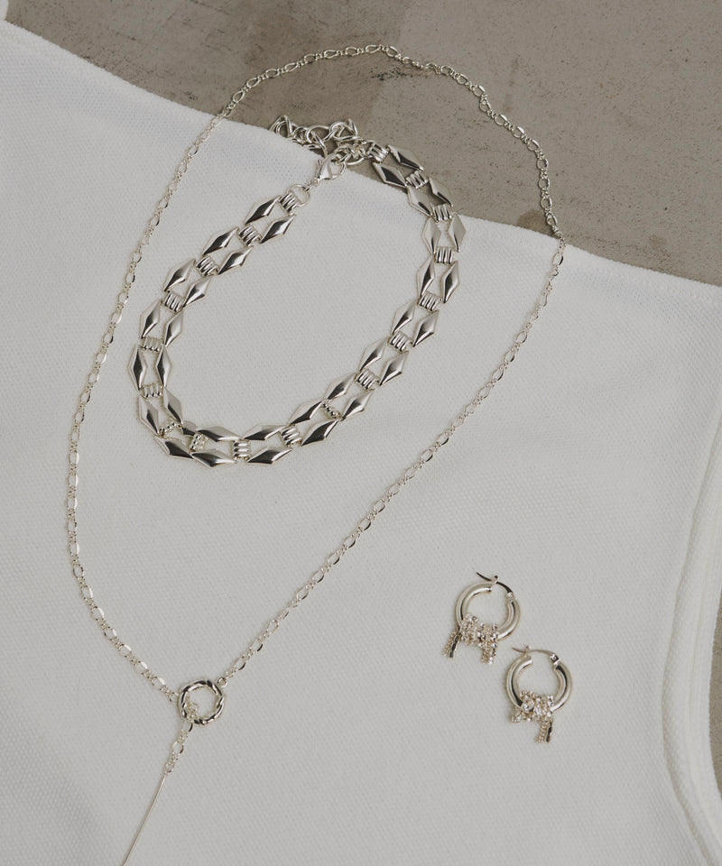 【予約】【loni】vintage square chain choker