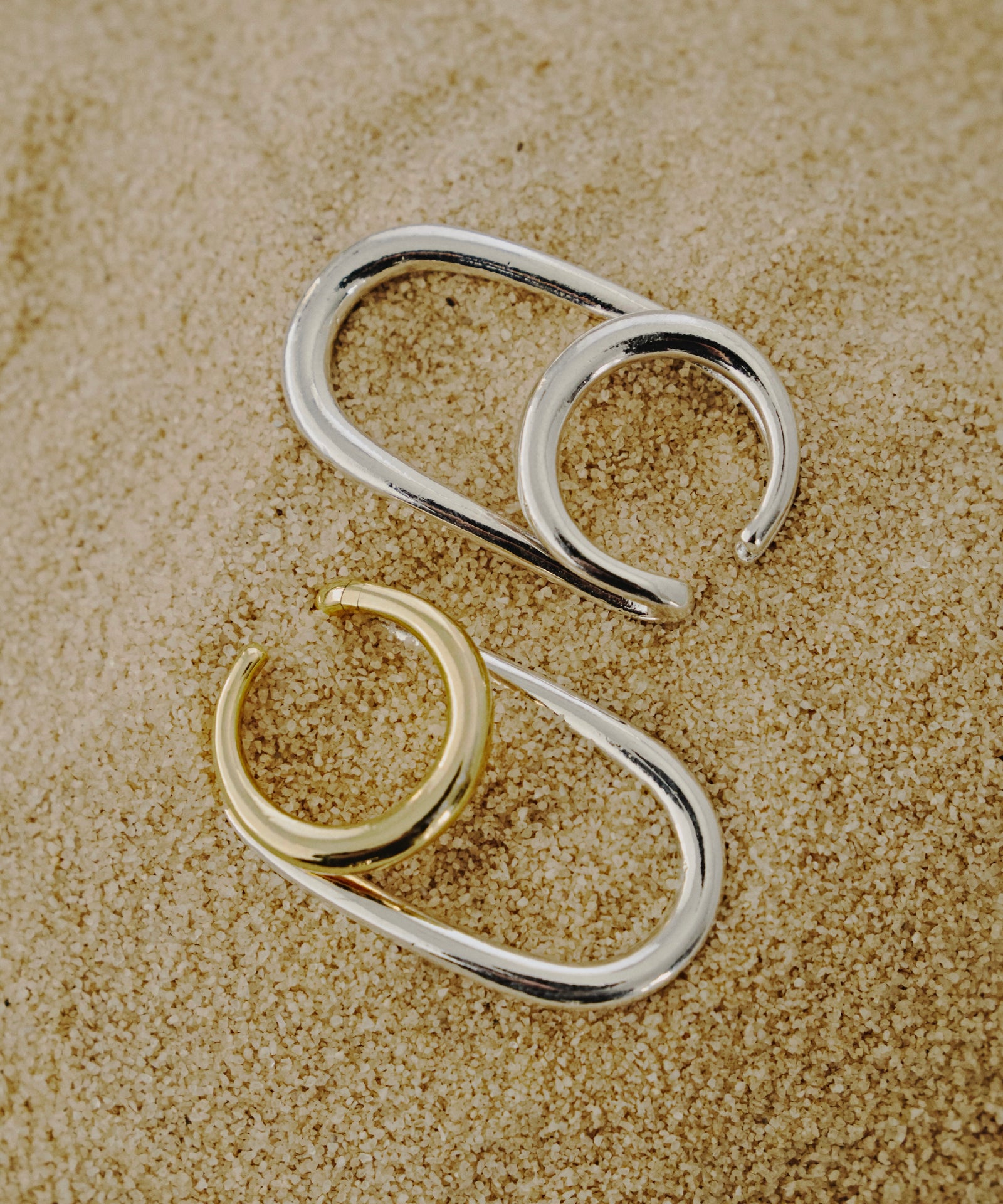 一部カラー予約】【loni】Double Earcuff Ring/ダブルイヤカフリング