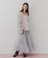 【J1U by LA BELLE ETUDE】2WAYループフェザー×かぎあみニット