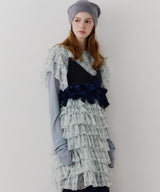 【J1U by LA BELLE ETUDE】メニーリボンニットビスチェ