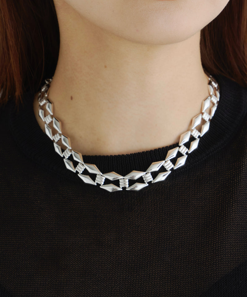 【予約】【loni】vintage square chain choker