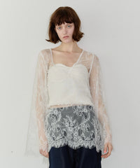 2WAY総レースVネックオーバーTOPS